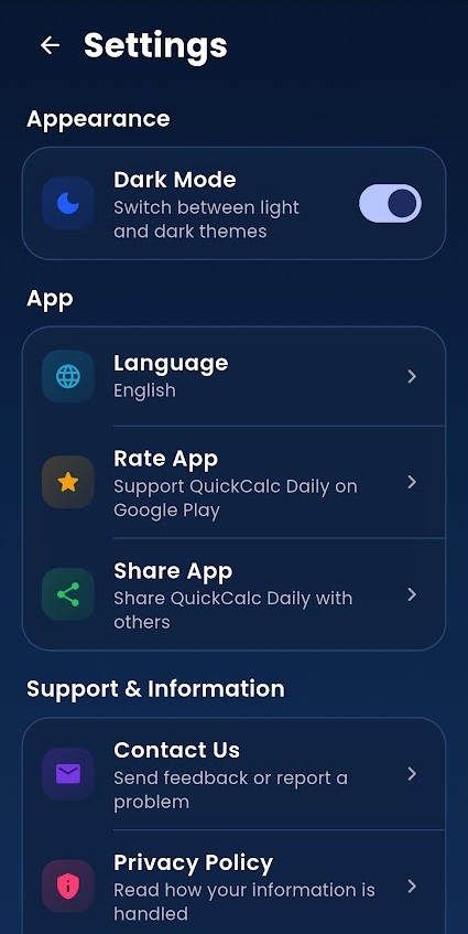 QuickCalc Daily screenshot 4