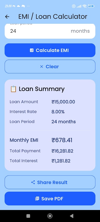 QuickCalc Daily screenshot 7