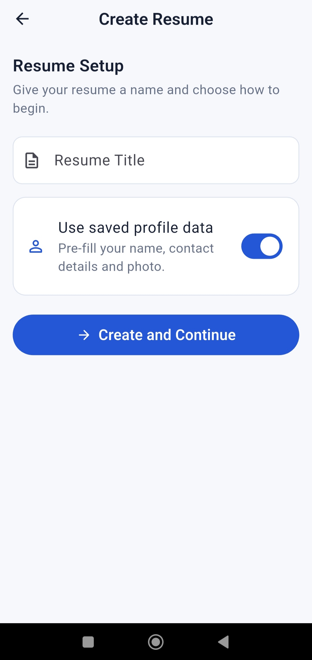 Resume Builder screenshot 2