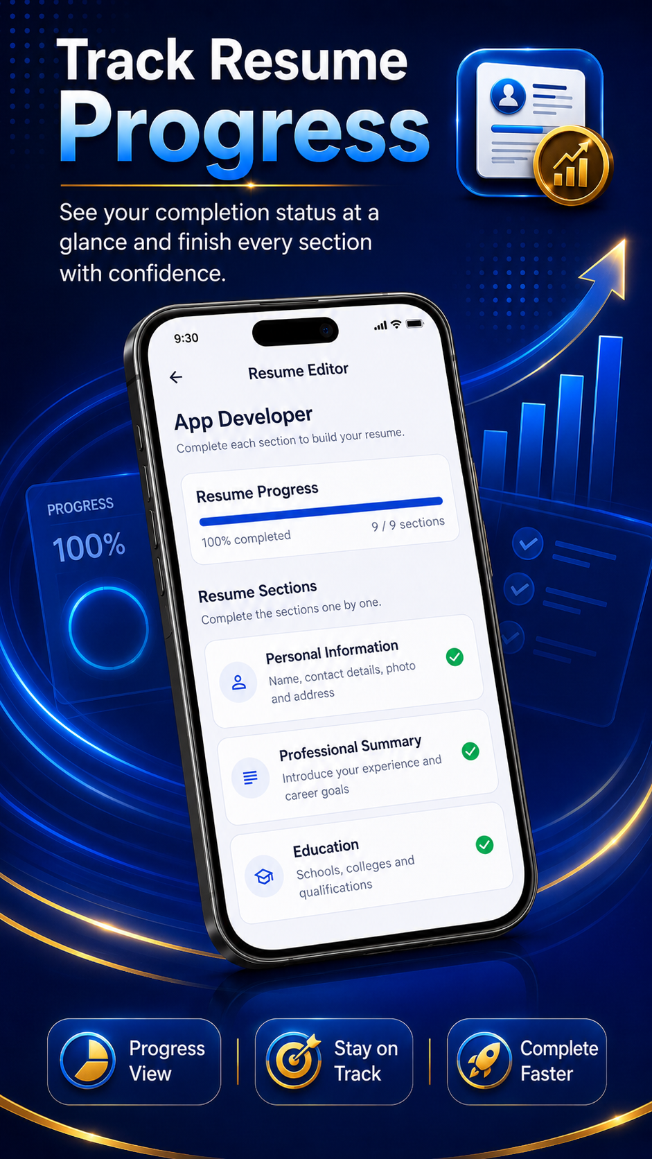 ResumeGo – CV & Resume Maker promotional image 2