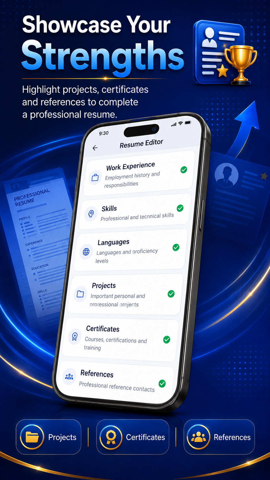 ResumeGo – CV & Resume Maker promotional image 3