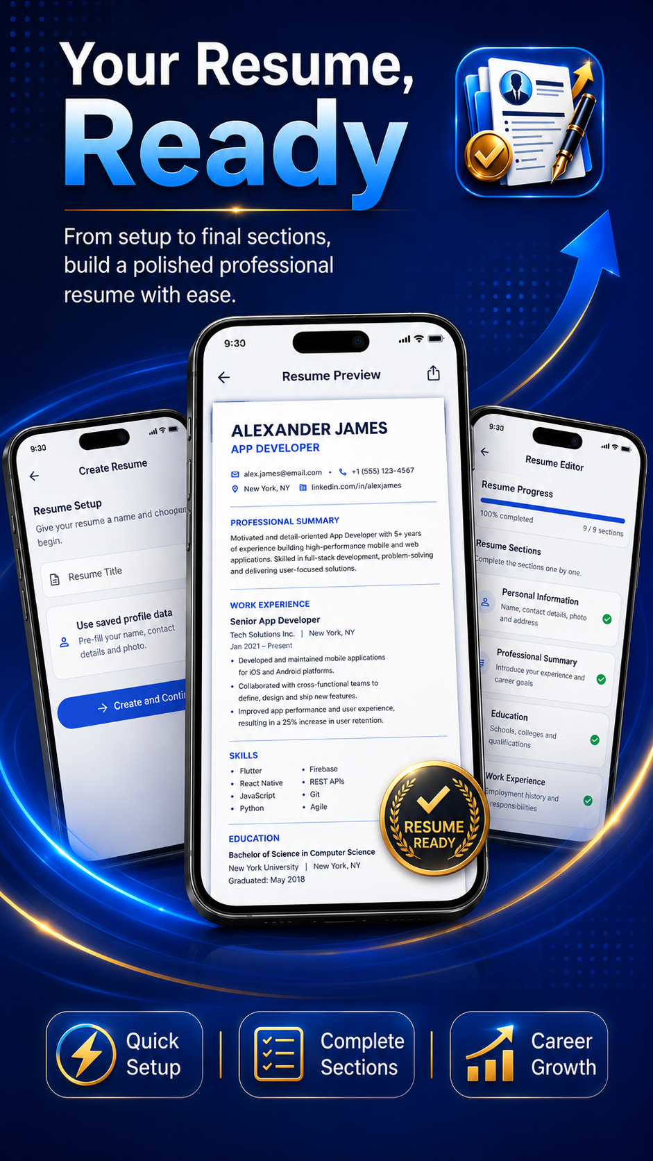 ResumeGo – CV & Resume Maker promotional image 4